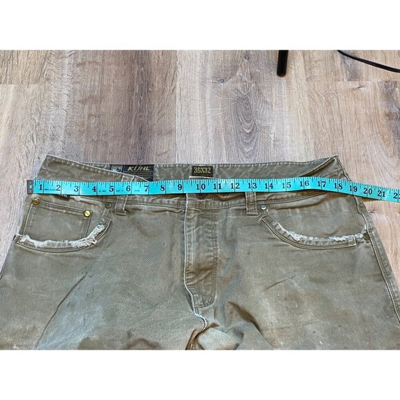 Kühl Rydr Crag Series Mens Tan Distressed Outdoor Pants W36xL32 Cotton Blend‎ - Picture 4 of 12
